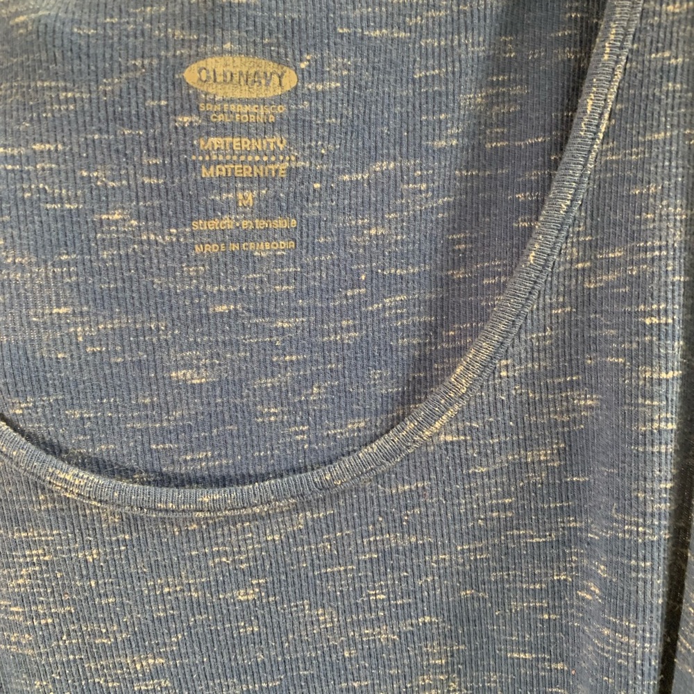 Old Navy Blue Tee Sleeveless Maternity Leave